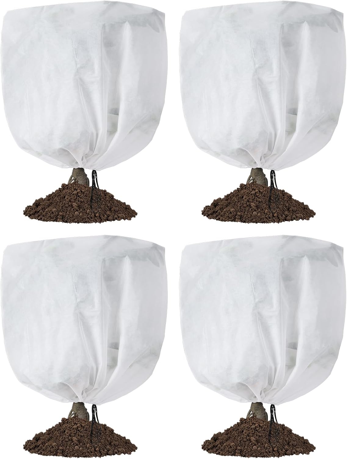 garutom 4-pack plant covers freeze protection 48" x, main product view