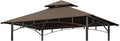 Eurmax USA High Performance Grill Gazebo Canopy Replacement Cover 5x8 BBQ Shelter Top（Coffee）