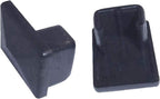 30-304B Sling Insert Rectangular Sling Chair Replacement End Caps - 1" L x 3/4" W - Black (10 pcs Pack)