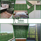 odtory artificial ivy privacy screen fence panel, green showing dimensions