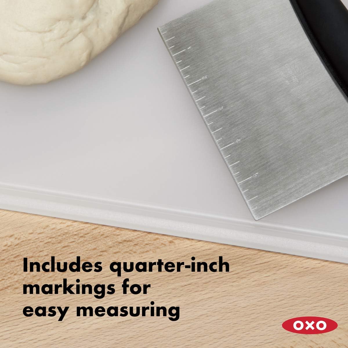 OXO Good Grips Stainless Steel Cut and Serve Turner (Black) and Scraper & Chopper