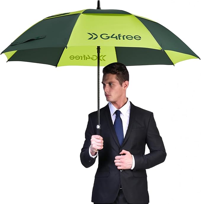G4Free 47/54/62/68/72 Inch Automatic Open Golf Umbrella Oversize Extra Large Double Canopy Vented Windproof Waterproof Stick Umbrellas