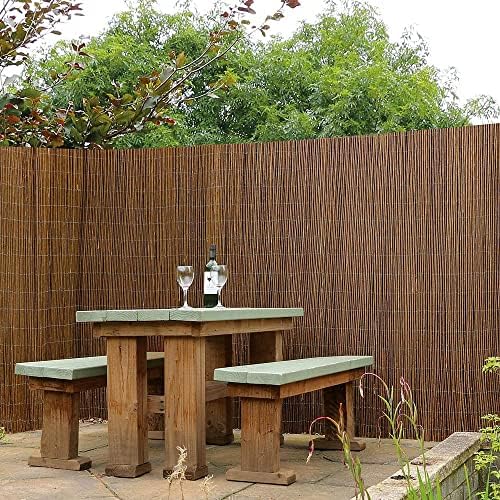 forever bamboo natural willow rolled panel fence natural, package contents