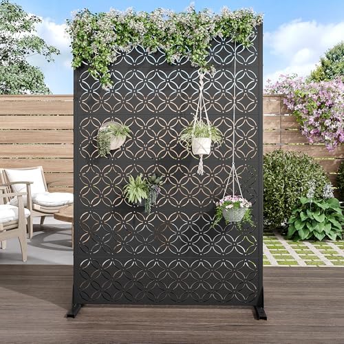 casaphoria metal privacy screen outdoor, 72" h x shown in use