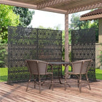 metal privacy screen 71" h x 44" w on a desk or shelf