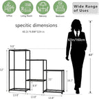 Metal Plant Stand Indoor Metal Plant Stands Outdoor Tiered Plant Shelf for Multiple Plants, 3 Tiers 7 Potted Ladder Plant Holder Table Plant Pot Stand for Window Garden Balcony Living Room