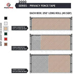 chain link fence privacy tape 250 ft (40, front angle view