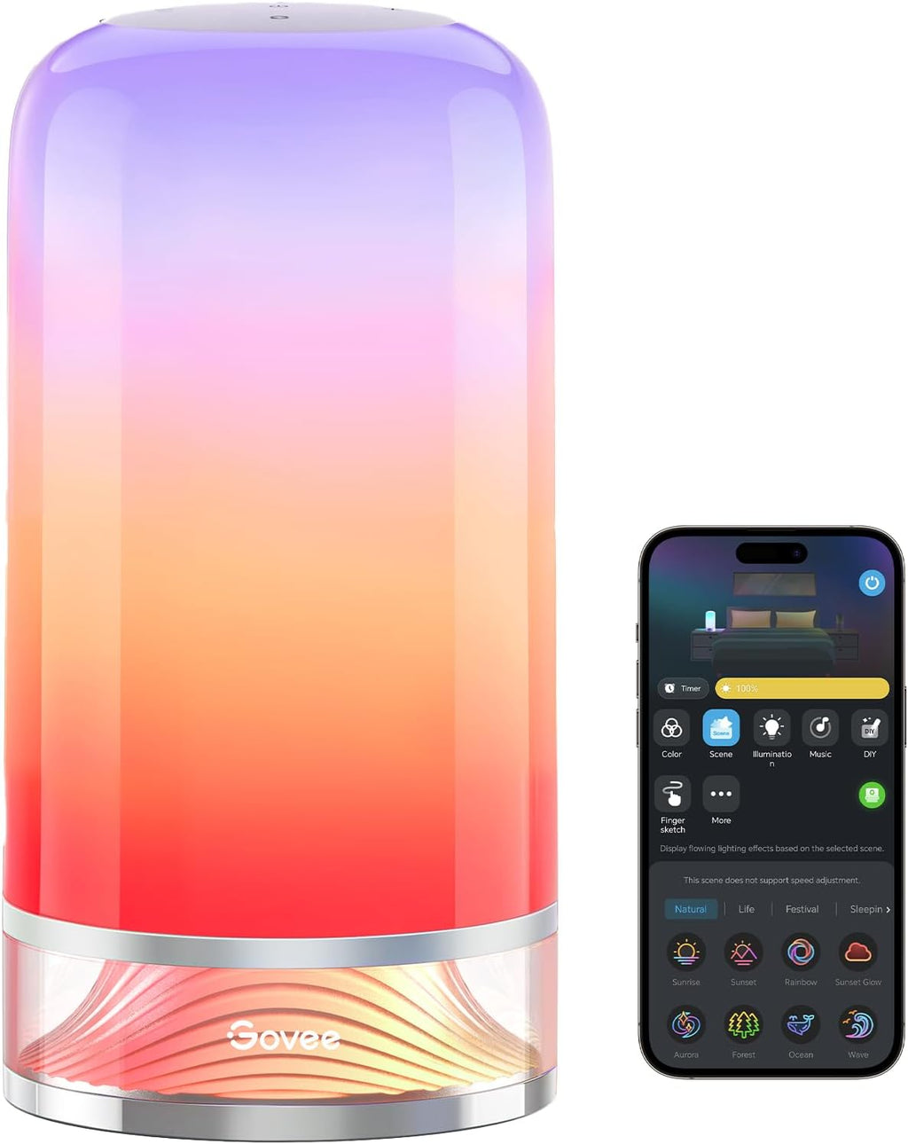 govee rgbic smart table lamp 2, touch bedside, main product view