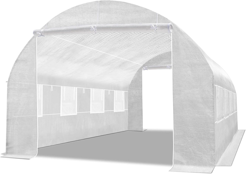 yardgrow 2-doors replacement greenhouse cover for larger walk, main product view