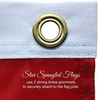 american flag made in usa 100% | 3x5, side view