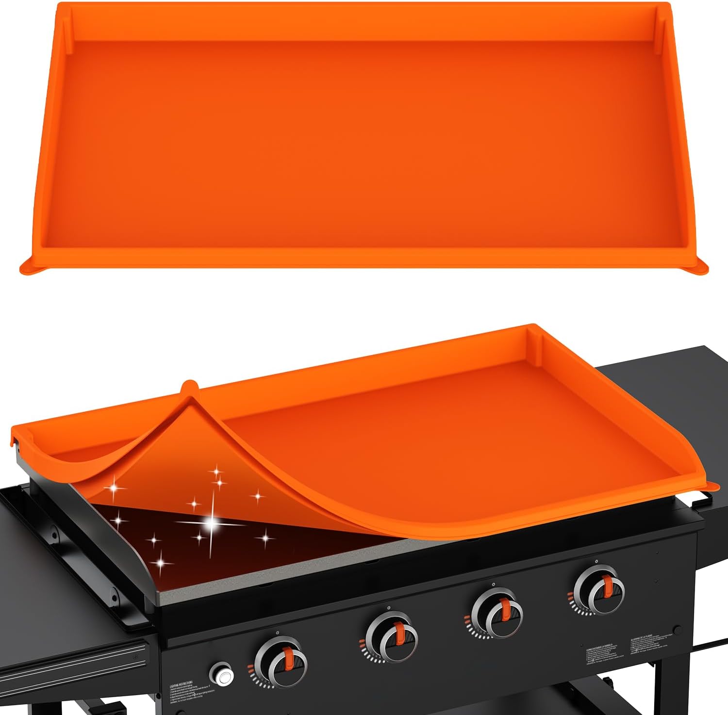 36" Silicone Griddle Cover - Full Protection Grill Topper Mat | Food-grade, Oil and Waterproof, All Year Round, 450°F Heat Resistant, Easy to Clean, Outdoor Griddle Accessories
