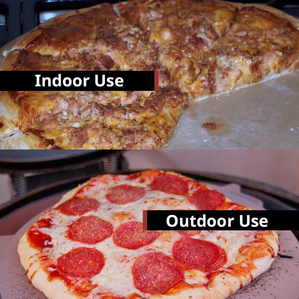 Pizza Baking Stone EXTRA THICK 9/16" for Large Big Green Egg BGE (genuine imported earthenware) not ceramic