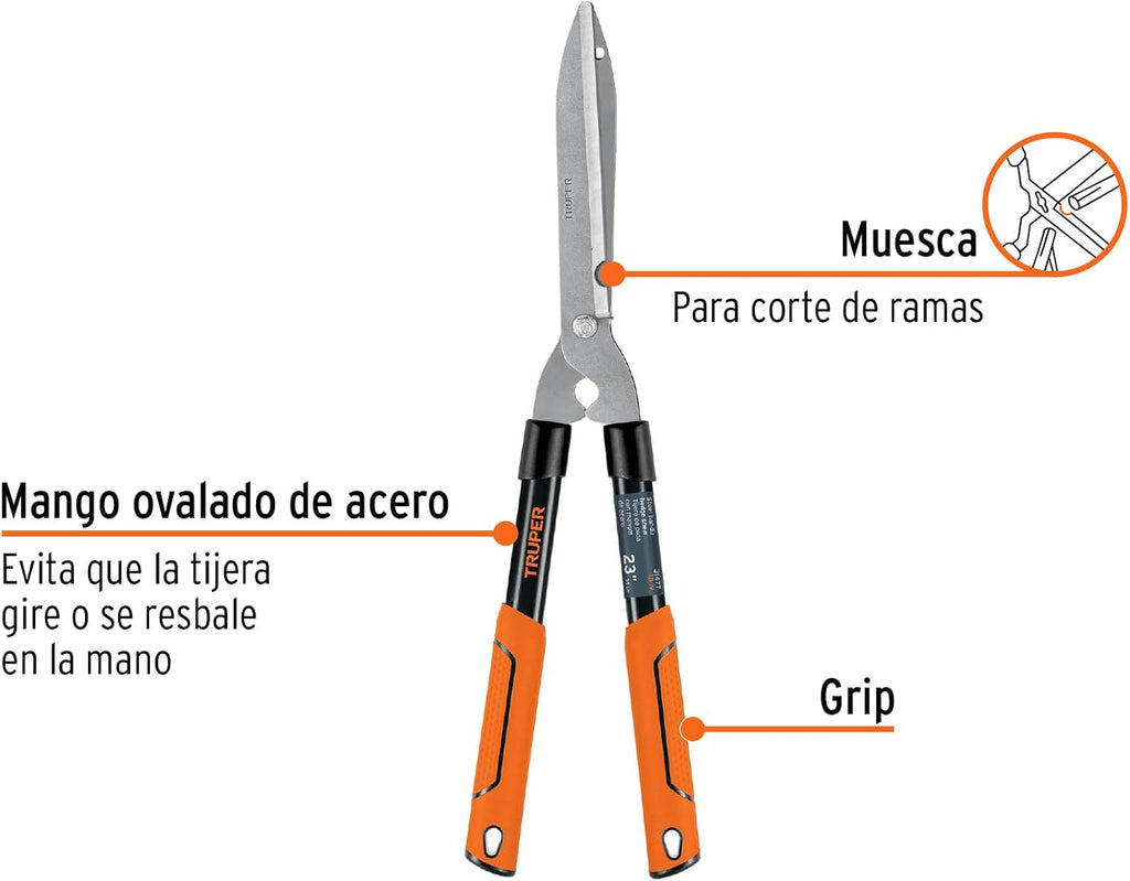 TRUPER TB-19 7 1/2" Tubular Handle "Classic" Hedge Shears