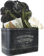 all chic black metal wall planter - outdoor, main product view