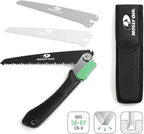 MOSSY OAK 3 in 1 Folding Saw, Pruning Hand Saw with Wood | Metal and PVC Blade, Camping Saw for Backpacking, Hunting and Bushcraft, Pouch Included