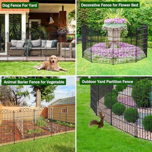12 panel no dig decorative garden fence 42", package contents