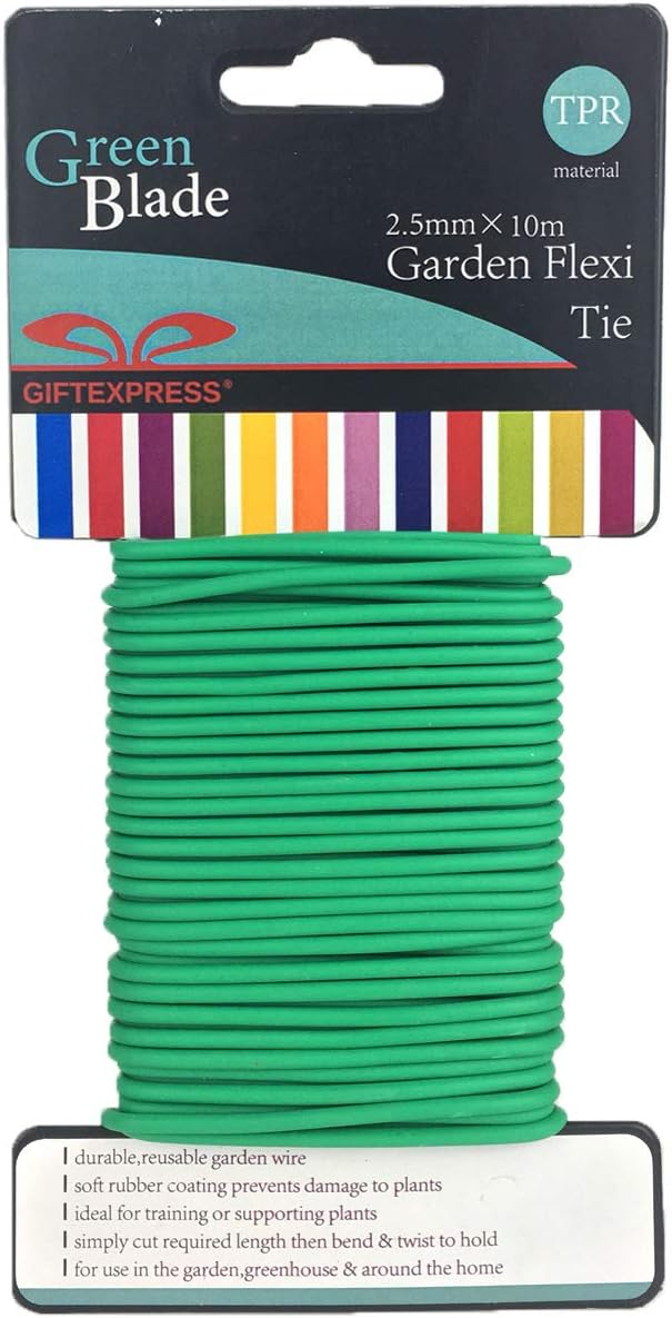 GiftExpress 32.8ft Garden Wire Soft Tie 32.8', Garden Plant Support for Tomatoes, Grapes, Vine Plants, Green House, Soft Twist Ties for Small Tree Against Wind