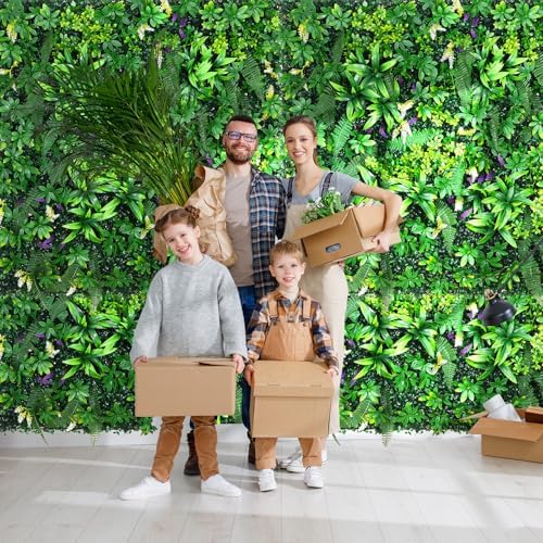 fanado artificial grass wall panels 40"x120"(33.3 sqft), hedge showing dimensions