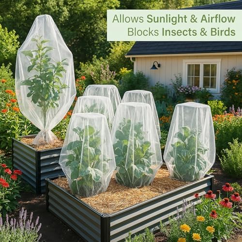 fruit tree protection bags 4.5x6 ft | pack, close-up detail