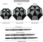 G4Free 47/54/62/68/72 Inch Automatic Open Golf Umbrella Oversize Extra Large Double Canopy Vented Windproof Waterproof Stick Umbrellas