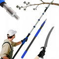 18FT Reach Manual Pole Saws for Tree Trimming with 3-12FT Telescoping Extension Pole, Anti-slip Handle, Manual Pruning Pole Saw with 19" 3X Detachable Saw for Forestry, Yard, Garden, Patios