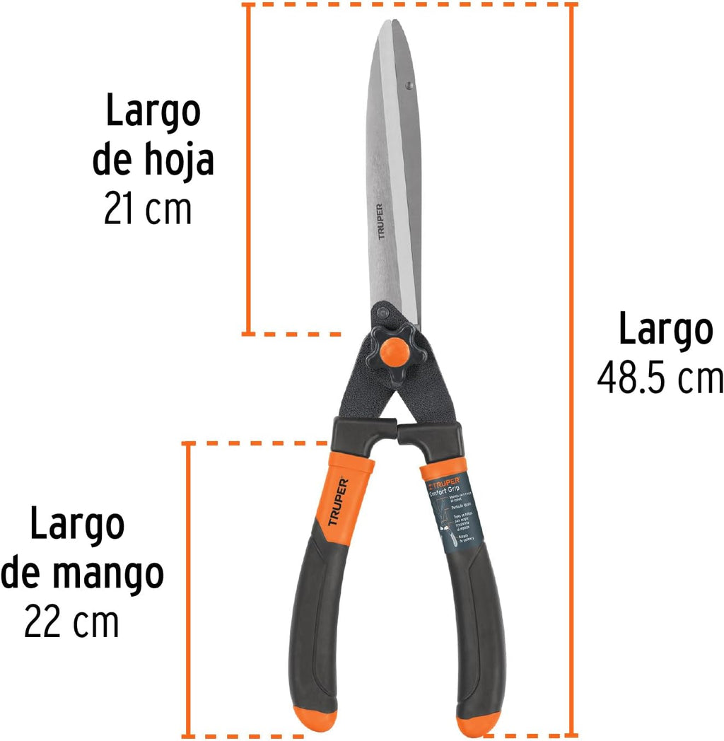 TRUPER T-18 7 1/8" High Impact American Style Poly Handle Hedge Shears