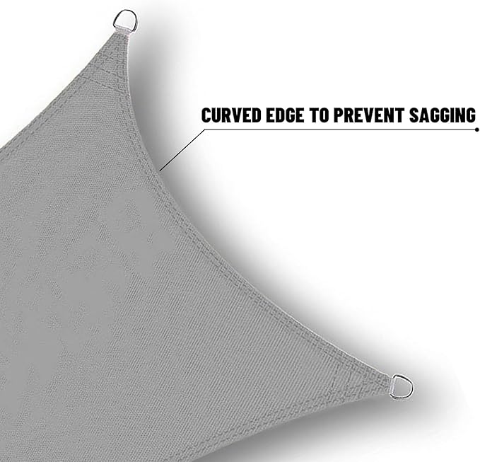 SUNNY GUARD Waterproof Sun Shade Sail 5' x 7' Charcoal Rectangle UV Block Sunshade for Backyard Yard Deck Patio Garden Outdoor Activities and Facility(Customized)