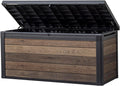 keter signature collection 150 gallon resin deck box, main product view