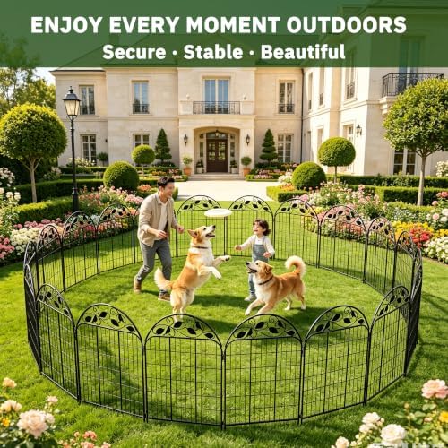 decorative garden fence, 32in h x 12ft l, view 9