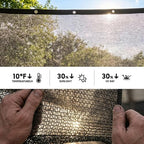 shademart 30% black shade cloth 20' x 20' shown in use