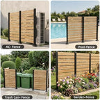 60''h x 40''w outdoor no dig cedar wood, front angle view