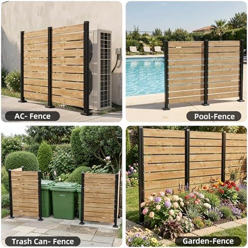 60''h x 40''w outdoor no dig cedar wood, front angle view