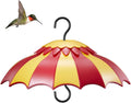 Beserie Hummingbird Feeder Umbrella Cover 14" with Ant Moat Big RedYellow | Dome Shade Weather Rain Guard, Hanging Squirrel Baffle for Bird feeders, Anti Sun/Snow/Ants Keep Nectar/Seed Fresh 3 Hooks