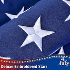 american flag for outside 4x6 ft, deluxe heavy on a desk or shelf