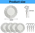5 pcs Sublimation Wind Spinner Blanks 10 INCH Round Sublimation Blanks Products Stainless Steel Metal Indoor Outdoor Garden Decoration for Heat Press Transfer Sublimation Blank Gift