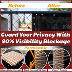 amgo 5' x 12' fence privacy screen, heavy, side view