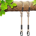 SELEWARE 3ft Tree Swing Rope, Adjustable Hammock Straps Hanging Kit | Quick Easy Installation, Fits Tree Branches, Beige 2 Pack, Ideal for Indoor Outdoor Use, Camping, Hammock Chairs and Swings