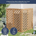 belleze privacy fence panels for outside, wooden air shown in use
