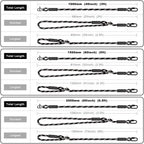 2 Pack 5ft (60") Tree Swing Rope Hammock Tree Swing Hanging Strap | 2500LBs Capacity Adjustable Hammock Rope with Carabiners Tree Extender Rope for Swing chair, Hanging Chair, Tree Swing Seat