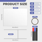 teling 32 pack blank yard signs with metal shown in use