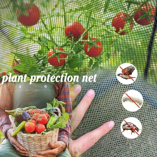 poray large tunnel 10ftx6ft plant netting cover, 6ft on a desk or shelf