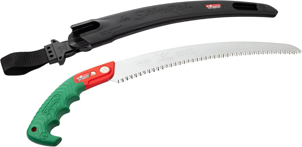 Samurai Ichiban 13" (330mm) Curved Pruning Saw w/Scabbard GC330LH (13114)