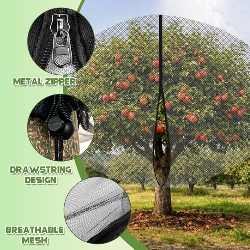20ft x 20ft extra large fruit tree netting, close-up detail