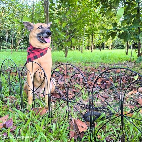 shoplala decorative garden fence (10 panels) 12.5inx16.5in fences, view 9