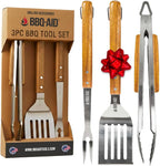 3 piece bbq grilling accessories set - bbq, main product view