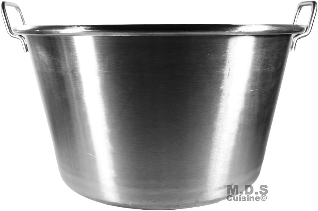Large Cazo Stainless Steel 21" Caso para Carnitas Gas Heavy Duty Wok Acero Inoxidable