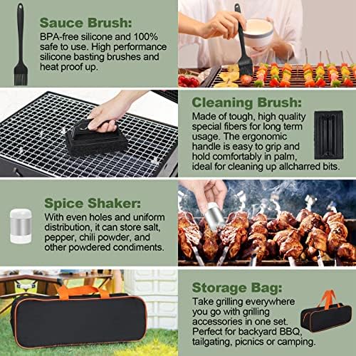 ewfen 35pcs griddle accessories kit, flat top grill on a desk or shelf