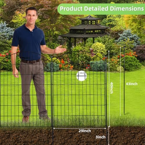 decorative garden fence, 40in (h) x 24ft(l) no shown in use