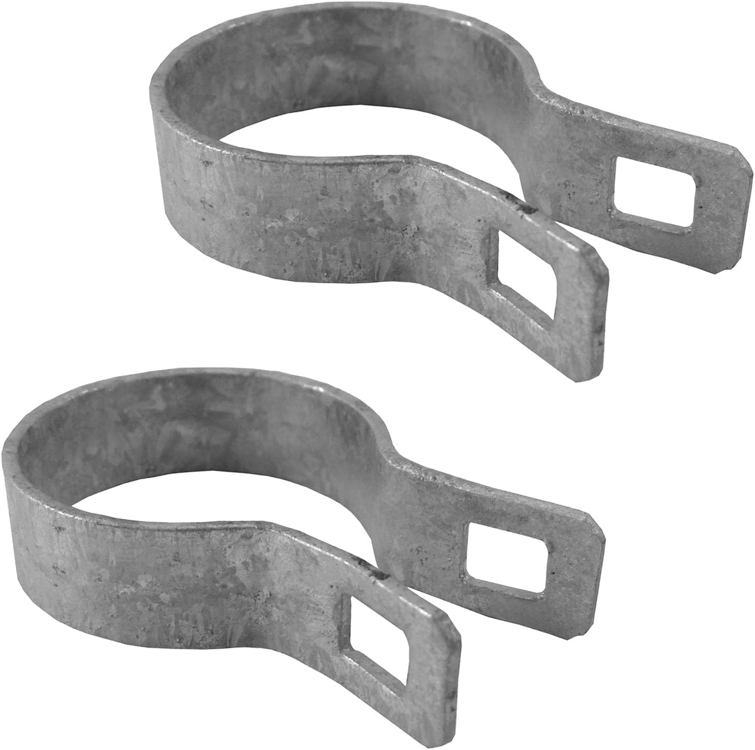 1-7/8" Brace Band for Chain Link Fence - Use for 1-7/8" Outside Diameter Post/Pipe - Galvanized Chain Link Brace Band - 2 Pack