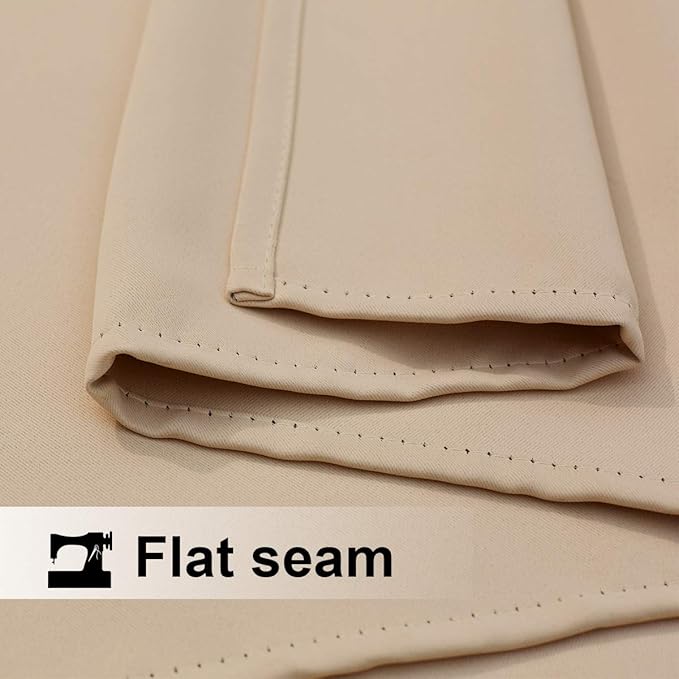 NICETOWN Outdoor Curtain Waterproof for Patio 84" Extra Long, Grommet Top Room Darkening Thermal Insulated 140" Extra Wide Protect You from Sun & Rain for Balcony/Porch, Biscotti Beige, 1 Panel